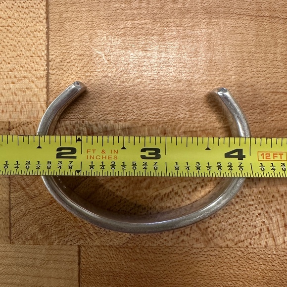 VTG Tiffany & Co 1837 Basics cuff sterling silver w/box, pouch & cleaning card - Picture 5 of 9